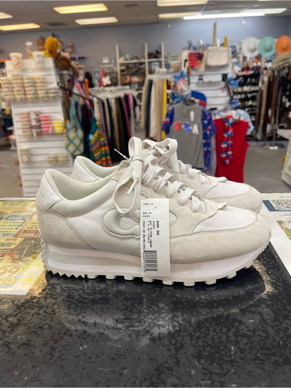 Coach White Women's Platform Sneakers
